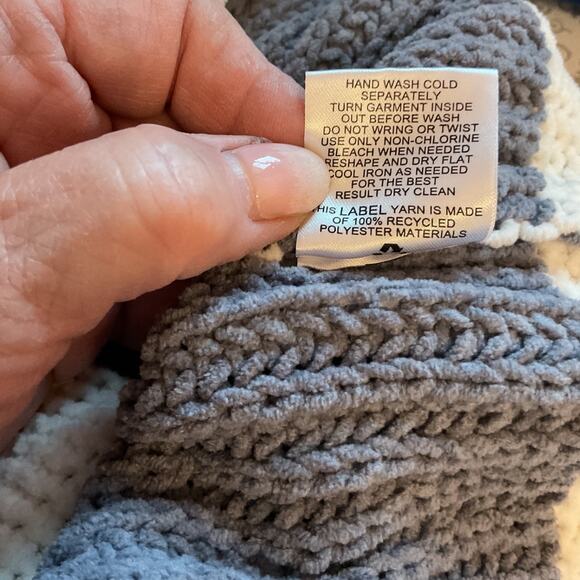 Pink Rose Gray and White Stripe Soft Crop Crew Neck L - Picture 5 of 6